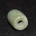 Antike schöne Celadon Jade Perle vermtl. Han Dynastie
